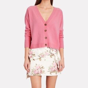 Intermix Roya Cashmere V-neck Button Front Size MP